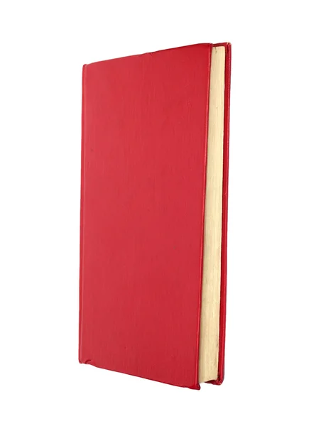 Czerwona książka na białym tle. czyste okładka — Zdjęcie stockowe