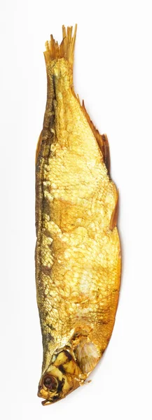 Smoked fish isolated on white — Stock Photo, Image