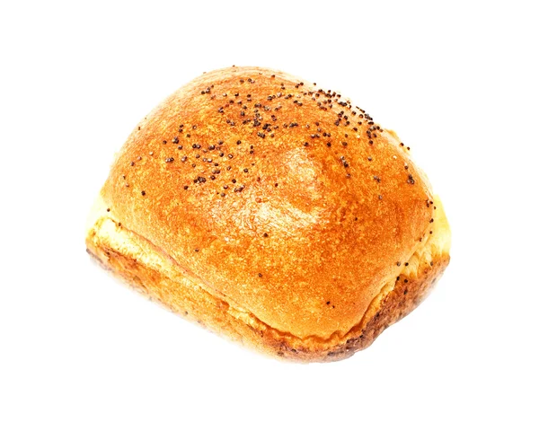 Broodje op witte achtergrond — Stockfoto