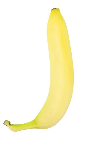 Banana matura isolata su sfondo bianco — Foto Stock