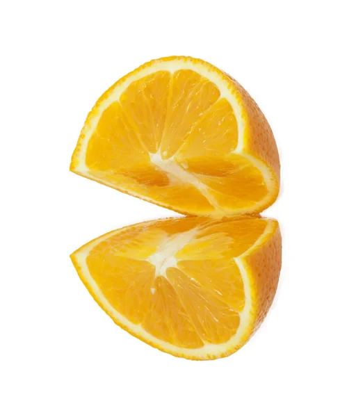 白色背景的橘子 — 图库照片