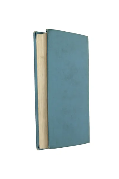 Niebieska książka izolowana na białym tle — Zdjęcie stockowe