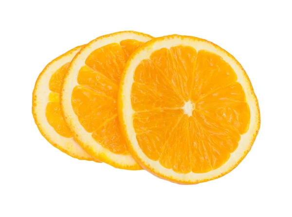 Un trozo de naranja. aislado en blanco . — Foto de Stock