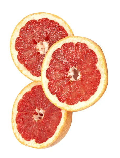 Reife Grapefruit auf weißem Hintergrund — Stockfoto