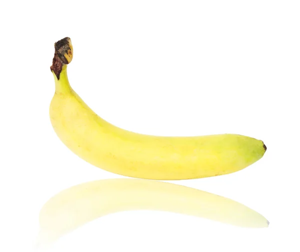 Ripe banana isolated on white background — Stock Photo, Image