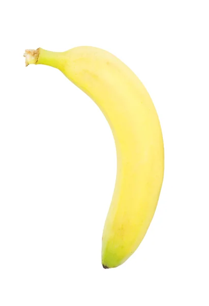 Banana madura isolada sobre fundo branco — Fotografia de Stock