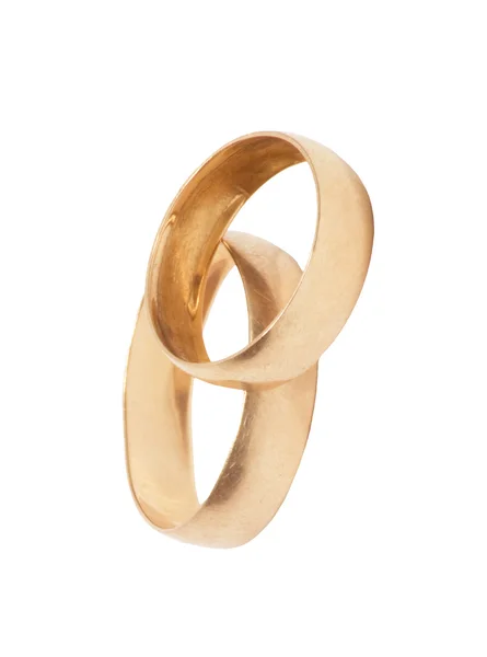 Zwei goldene Ringe — Stockfoto