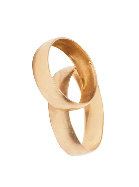 Два золотых кольца — стоковое фото