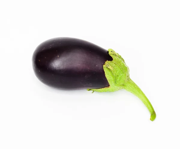 Beyaz arkaplanda patlıcan — Stok fotoğraf