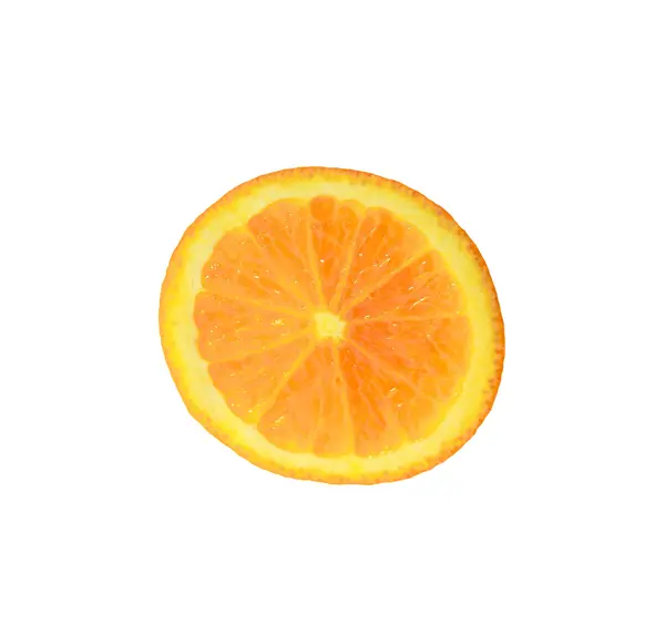 En bit appelsin. isolert på hvitt . – stockfoto