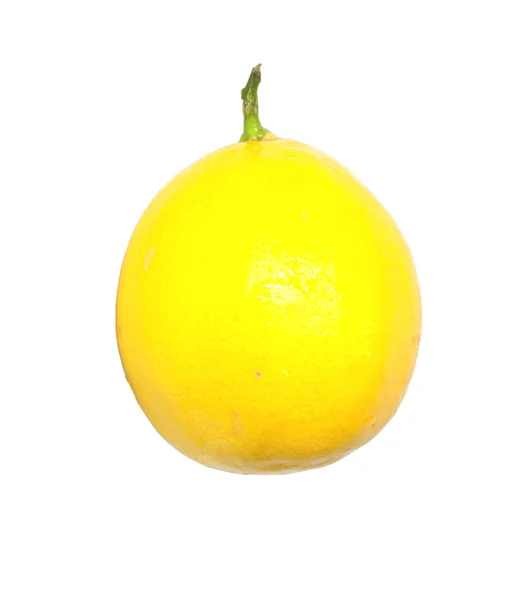 복사 공간 이 있는 흰 배경에 있는 레몬 — 스톡 사진