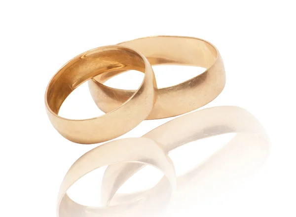 Två gyllene ringar — Stockfoto