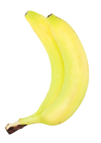 白地のバナナ — ストック写真
