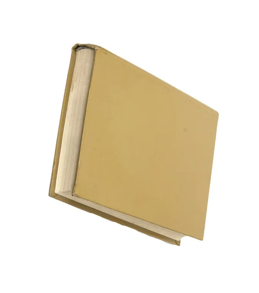 Sarı kitap beyaz arkaplanda izole edildi — Stok fotoğraf