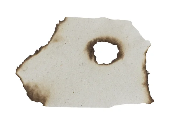 Burnt hrany papíru izolovaných na bílém pozadí — Stock fotografie