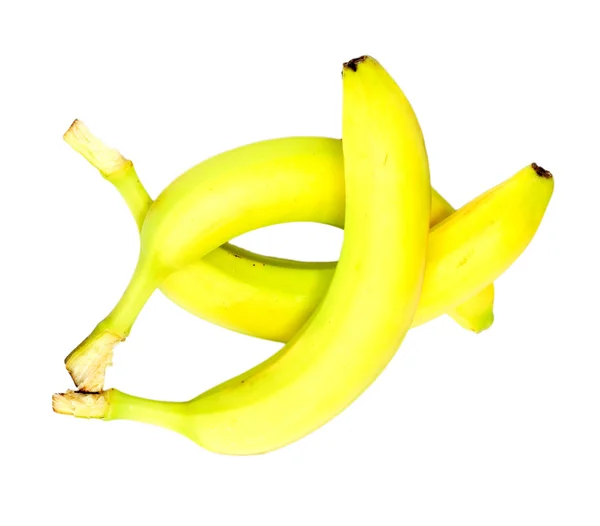 Boom bananen geïsoleerd op wit — Stockfoto