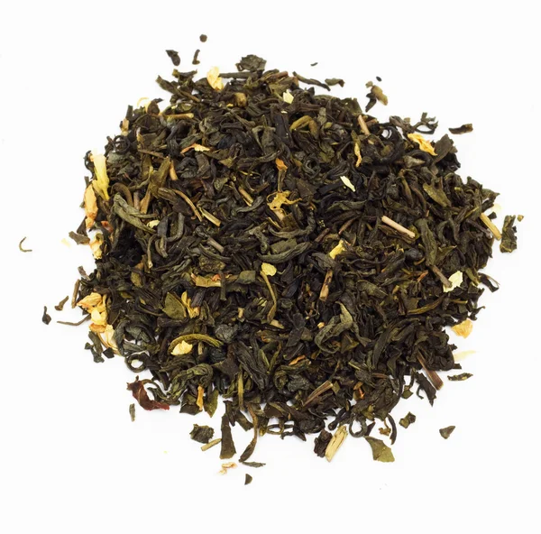 Tè verde isolato su bianco — Foto Stock