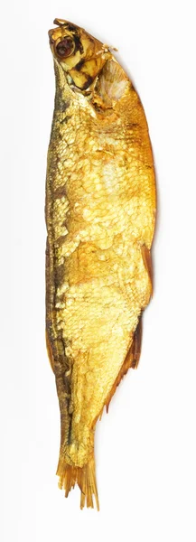 Копчена риба ізольована на білому — стокове фото
