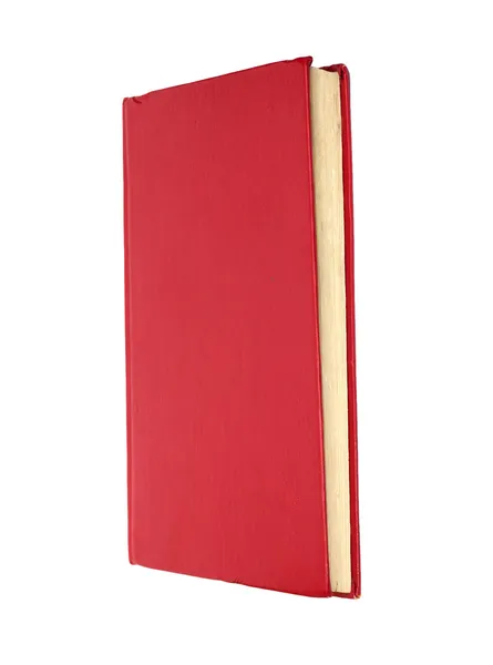Червона книга ізольована на білому. Чиста обкладинка — стокове фото