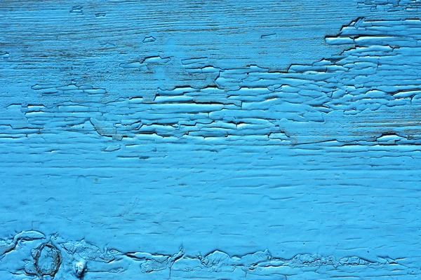 Schließen auf blauen Holzplatten des Zauns — Stockfoto