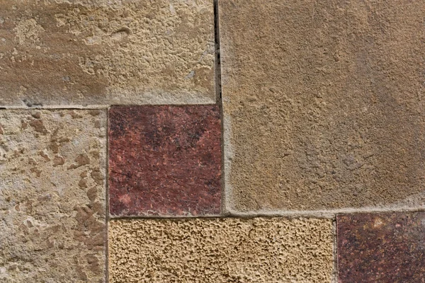 Padrão de parede de pedra sem forma, parede feita de rochas — Fotografia de Stock