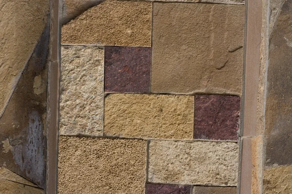 Modello di muro di pietra non sagomato, muro di rocce — Foto Stock