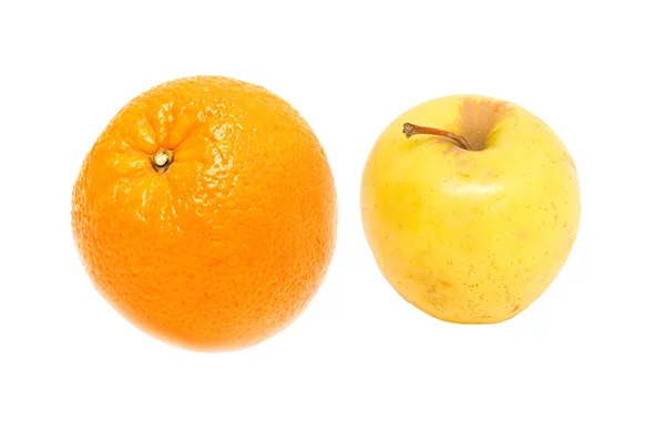 De appel; Oranje — Stockfoto