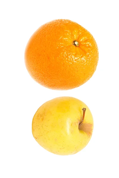 De appel; Oranje — Stockfoto
