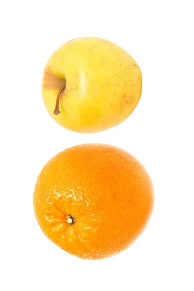 Jablko; oranžová — Stock fotografie