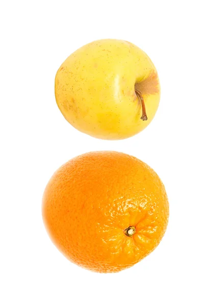 Äpplet; Orange — Stockfoto