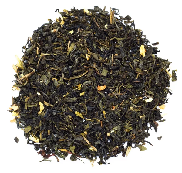 Grönt te isolerad på vit — Stockfoto