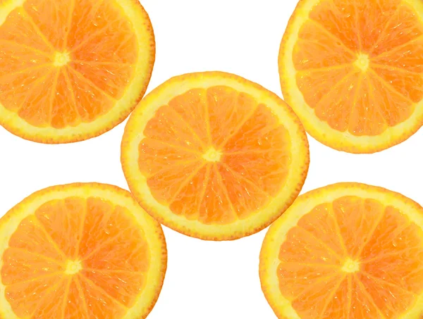Шматочок апельсина. ізольовані на білому . — стокове фото