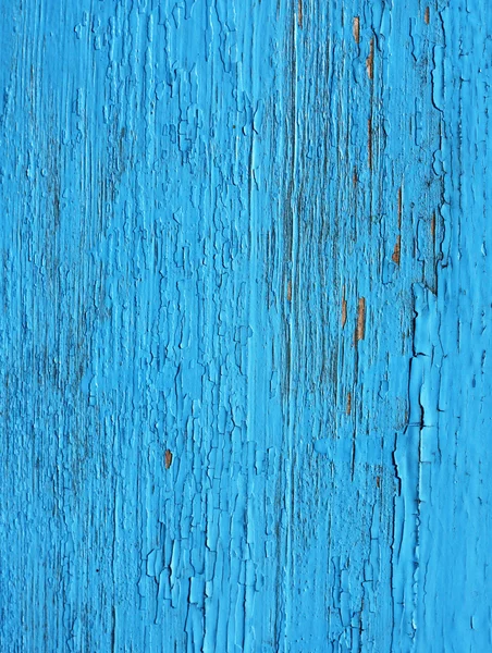 Closing on blue wooden panels of the fence — Stock Photo, Image