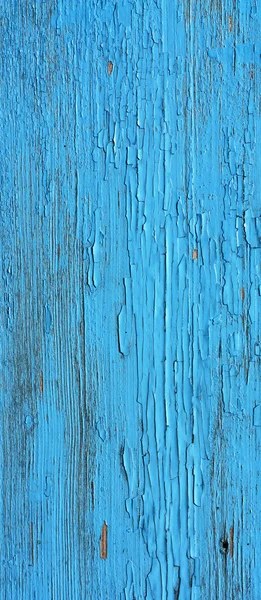 Cierre sobre paneles de madera azul de la valla — Foto de Stock