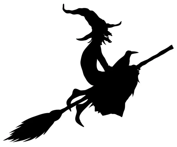 Halloween witch silhouette — Stock Photo © illustrart #6776274