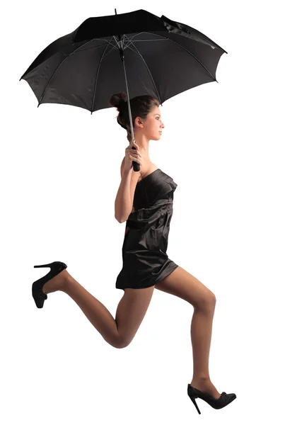 Biegać w deszczu — Zdjęcie stockowe
