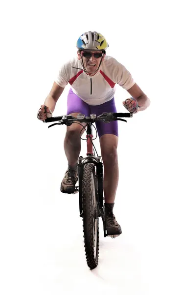 骑自行车的 — 图库照片