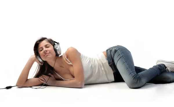 Relax with music — Stock Photo, Image