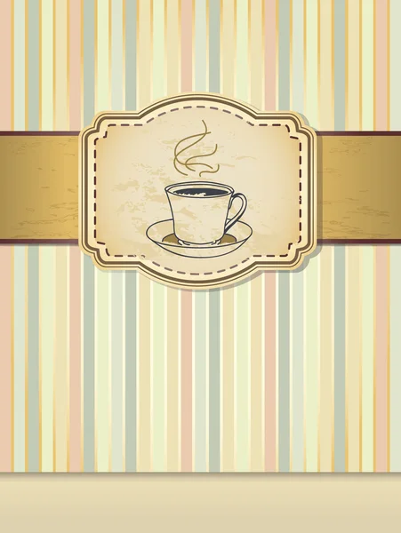 Tazza di caffè su sfondo — Vettoriale Stock