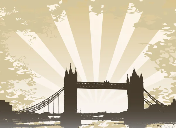 Silhouette Londres — Image vectorielle
