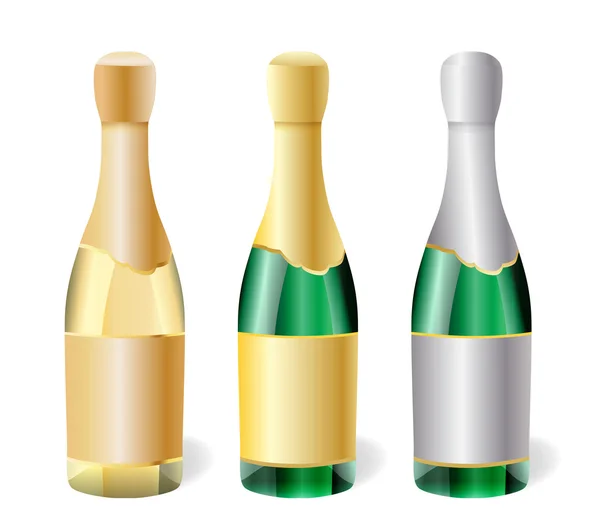 Şampanya şişesi — Stok Vektör