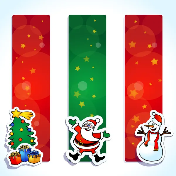 Bandeiras de Natal —  Vetores de Stock