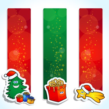 Christmas banners clipart