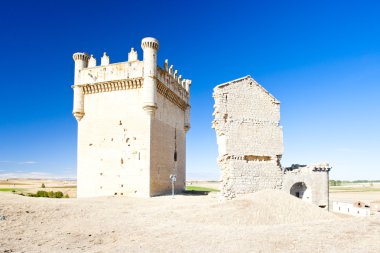 belmonte Kalesi de campos, Kastilya ve leon, İspanya