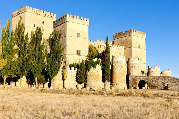 西班牙安波迪亚城堡、卡斯蒂利亚城堡和里昂城堡 — 图库照片