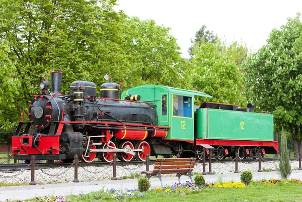Locomotiva a vapore, Kostolac, Serbia — Foto Stock