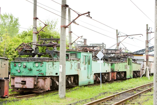 Locomotivas elétricas, Kostolac, Sérvia — Fotografia de Stock