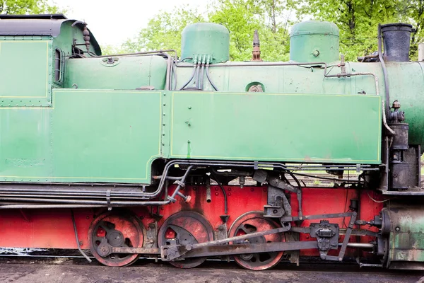 Dettaglio della locomotiva a vapore, Kolubara, Serbia — Foto Stock