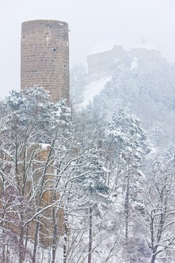 Zebrak Castle in winter clipart