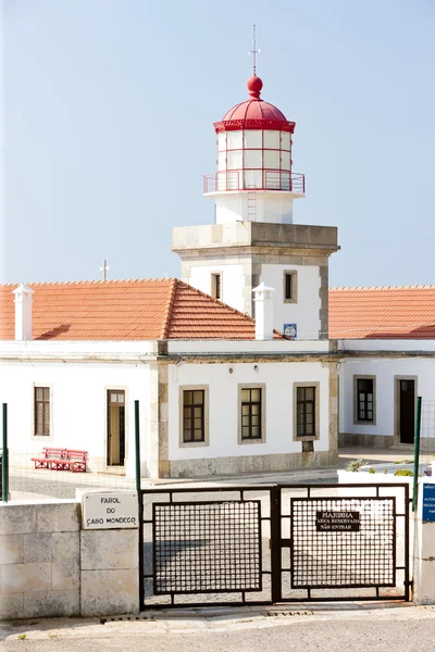 Lighthouse at Cabo Mondego, Portugal — Stock Photo, Image